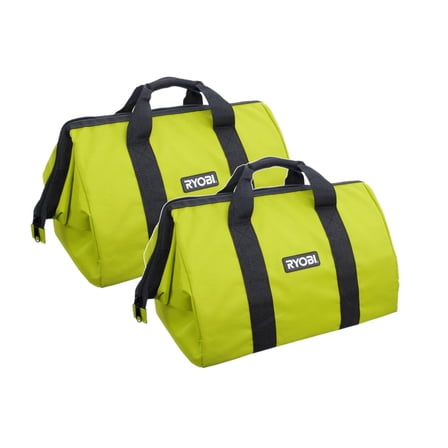 2 Pack Ryobi Large Tool Bags - 18"L x 14"H x 12"W - Bulk Packaged