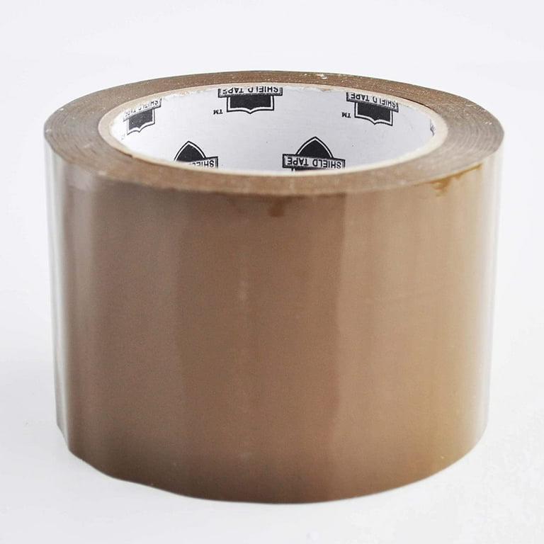 MMBM Packing Tape, Shipping Tape Roll, Tan Brown, 3 Inch x 110