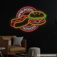 thumbnail image 2 of Glowneon Hamburger Hotdog Neon Sign, Fast Food Led Sign, Burger Decor Store, Fast Food Neon Light, 2 of 5