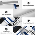 thumbnail image 6 of Blue Black Geometric Outdoor Rug for Patio/Deck/Porch, Non-Slip Large Area Rug 5 x 8 Ft, Modern Minimalist Stripes Aesthetic Indoor Outdoor Rugs Washable Area Rugs, Camping Rug Carpet Runner, 6 of 8