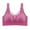 Womens Bras Pink, variant on L-5X Plus Size Wireless Bras for Women Lightweight Push Up Bralettes Ladies Trendy Solid Color Breathable Hollow-Out Adjustable Underwear Bra