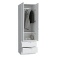 thumbnail image 5 of Tuhome Furniture Vicco Engineered Wood Bedroom Armoire in White, 5 of 5