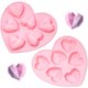 thumbnail image 2 of diamante de 6 rejillas, molde de silicona para hornear para tartas, postres, mousse, molde en forma de corazón de amor de diamantes 3D para caramelos, fondant, helados, 2 of 5