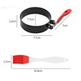 thumbnail image 4 of 4 Pcs Round Professional Pancake Mold, Egg Cooker Rings For Cooking, Non Stick Round Egg Ring Mold For Fried Egg, Pancakes, Sandwiches A, 4 of 5