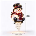 thumbnail image 4 of Winter Glow Snowman Icicle Light Decor, Christmas Decorations Hanging Snowman Railing Light, Waterproof Christmas Decorations Outdoor for Railing Fence, Garden, 4 of 6