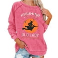 thumbnail image 1 of Rbaofujie Chandails Mignons pour Femmes Femmes Décontracté Manches Longues Col Rond Hauts Blouse Ample Imprimé Graphique Chandail Molletonné Rose Vif Chandails à Capuchon pour Filles, 1 of 4