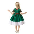 thumbnail image 3 of XEGLSBU Girls Dresses Size 10-12 Fancy Kids Child Girls Pageant Gown Christmas Xmas Dance Party Princess Dress Girls Dresses Size 7/8 2-Green Size 8-9 Years, 3 of 9