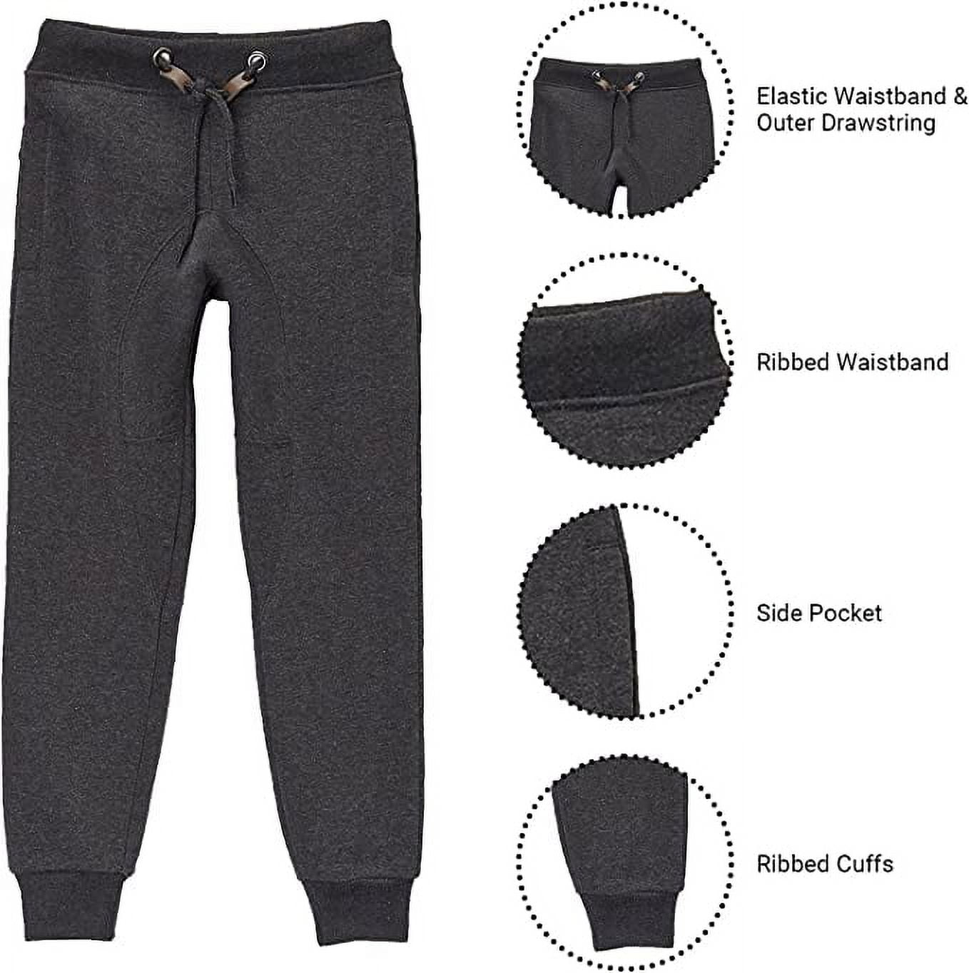 Boy's Slim-Fit Fleece Jogger Sweatpants (2-Pack)