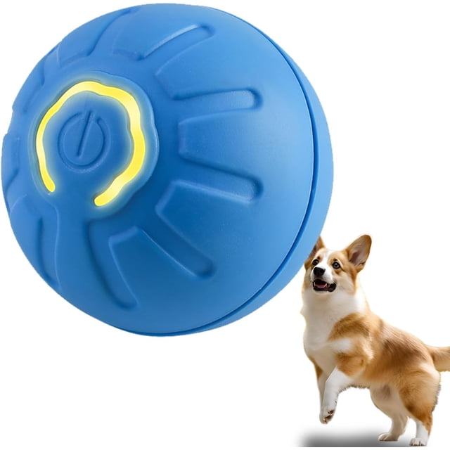 Pelota para perros rodante, pelota que rebota automática para perros, artículos esenciales para cachorros, pelota vibratoria para perros, cumpleaños para perros, juguetes interactivos para p