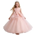 thumbnail image 3 of XEGLSBU Girls Dresses Fall and Shine Long Formal Dress for Girls Elegant Party Gown with Sequin z260522-c-Pink Size 11-12 Years, 3 of 7