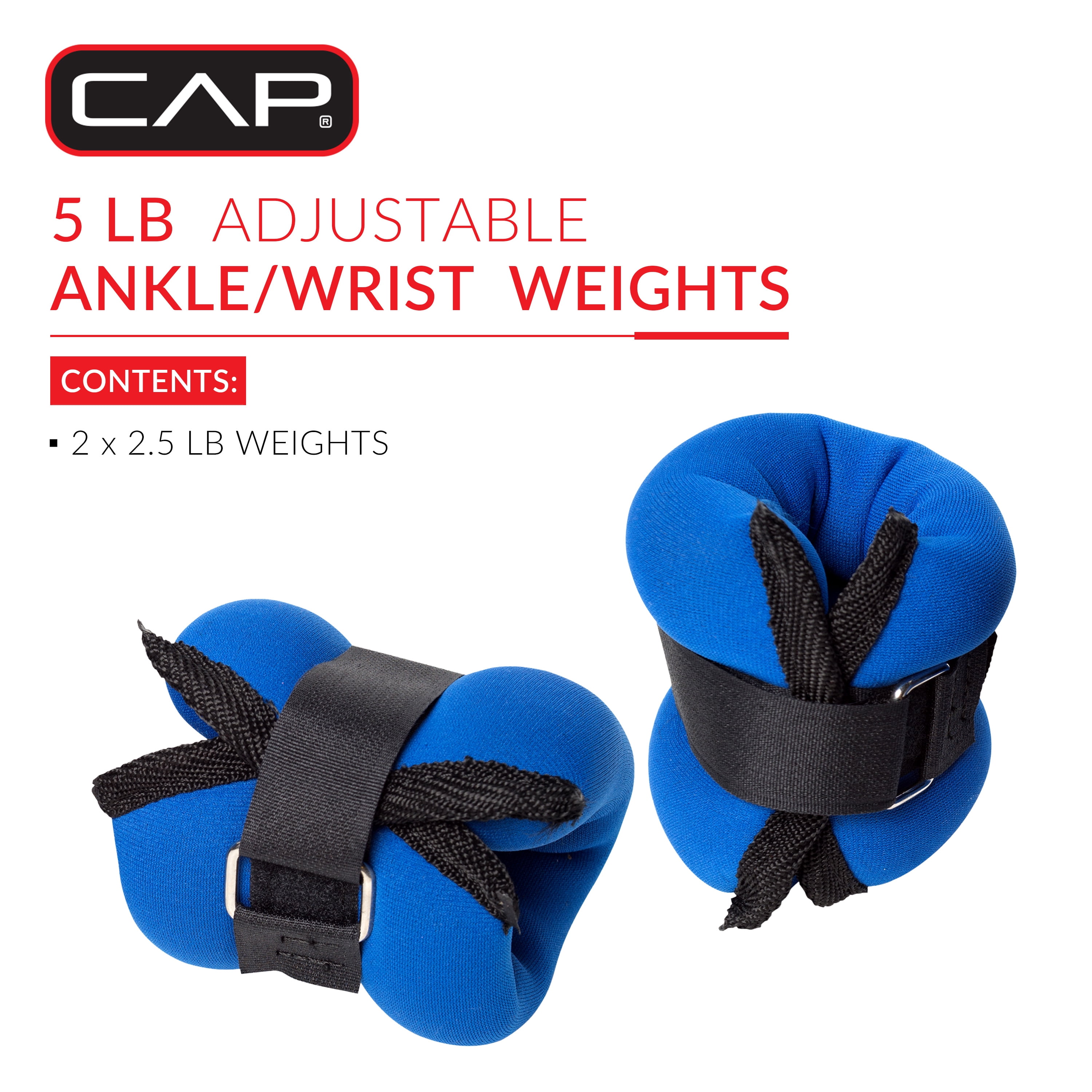 CAP Fitness Ankle/wrist Weights 2lbs-10lbs pairs
