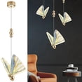thumbnail image 4 of Lámpara colgante de hierro, lámpara creativa de mariposa, lámpara colgante, luz de techo, luz cálida, 4 of 5