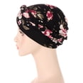 thumbnail image 5 of Yanyanz Handkerchiefs for Men, Print Floral Cap Ethnic Hat Wrap Turban Turban Braid Hair Cap Headwear Head Cover Heardband, Women's Handkerchiefs Black One Size, 5 of 6