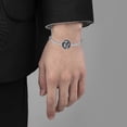 thumbnail image 5 of Santa Muerte Bracelet 925 Sterling Silver Grim Reaper Bracelet Owl Skull Holy Death Scythe Aumelt Charm Santa Muerte Jewelry for Men Women, 5 of 5