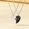 thumbnail image 6 of YYKihy Couple Necklace For Him Her Friend Matching Love Heart Pendants, 6 of 7