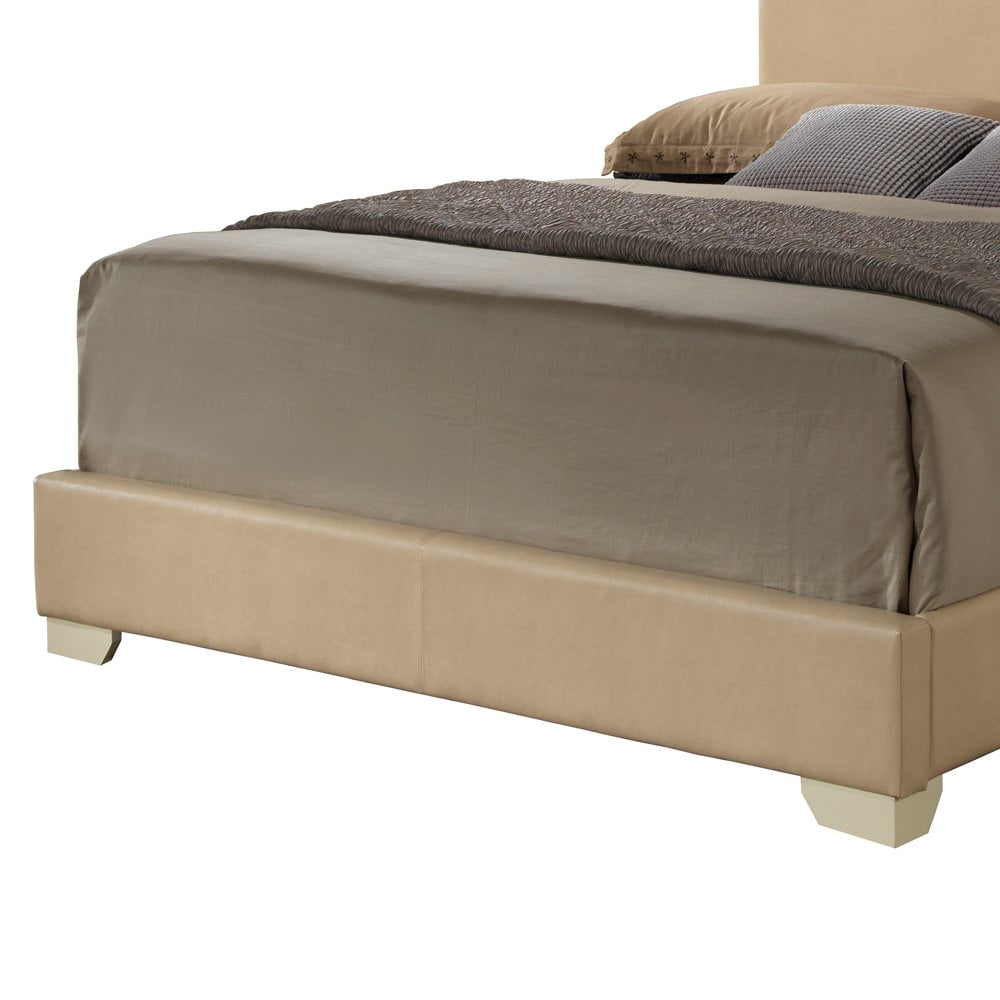 Glory Furniture Aaron Queen Bed in Beige Color