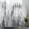 thumbnail image 4 of 3D Print Forest Shower Curtain 60x72 Inch Fabric Waterproof Home Shower Curtain Bathtubs Hotel Bathroom Decor, 4 of 10
