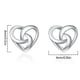 thumbnail image 3 of Pendientes de botón para mujer, pendientes de botón, pendientes de botón para mujer, pendientes huecos en forma de corazón, joyería de personalidad para bodas, aniversarios, cumpleaños, regalos para m, 3 of 5