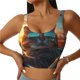 thumbnail image 1 of Fotbe Cool Cat Driving Sunset Sujetador Deportivo Largo sin Aros para Mujer con Almohadillas y Soporte Medio, Transpirable y Absorbente, Camiseta Tipo Chaleco o Tank Top-Medium, 1 of 8