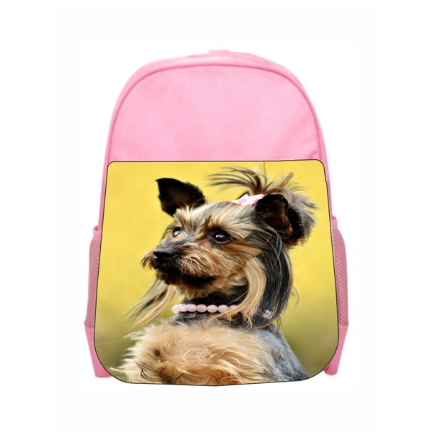 Accessory Avenue School Bag Dog Yorkie Hairstyle Girls Kids Pre