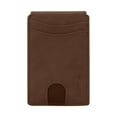 thumbnail image 2 of Tool Series Light Brown Microfiber Slim Card Holder For Men – Multifunctional Wallet With Anti Demagnetization ID Pocket For Daily Use Or, 2 of 7