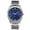 Silver, variant on Slim Diamond Men’s Watch – Dark Blue Sunray Dial, Silver Alloy Band, Water-Resistant Analog