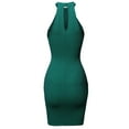 thumbnail image 2 of FashionOutfit Women's Casual Sexy High Neck Sleeveless Lurex Body-Con Mini Dress, 2 of 4