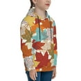 thumbnail image 3 of Kll Unisex Kids Boys Girls Hooded Pocket Pullover Hoodies-Fall Maple Leaves, 3 of 9