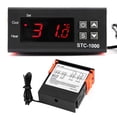 thumbnail image 4 of Termostato controlador de temperatura Digital Universal STC-1000 de 12-24V con Sensor de CA para incubadora de elaboración de cerveza interior regulador de enfriamiento de calefacción, 4 of 8