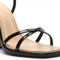 thumbnail image 4 of Schutz Narah Black Open Toe Cross Buckle Ankle Strap Block High Heeled Sandals (BLACK, 11), 4 of 5