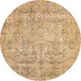 thumbnail image 1 of Ahgly Company Indoor Round Abstract Bronze Brown Abstract Area Rugs, 8' Round, 1 of 6