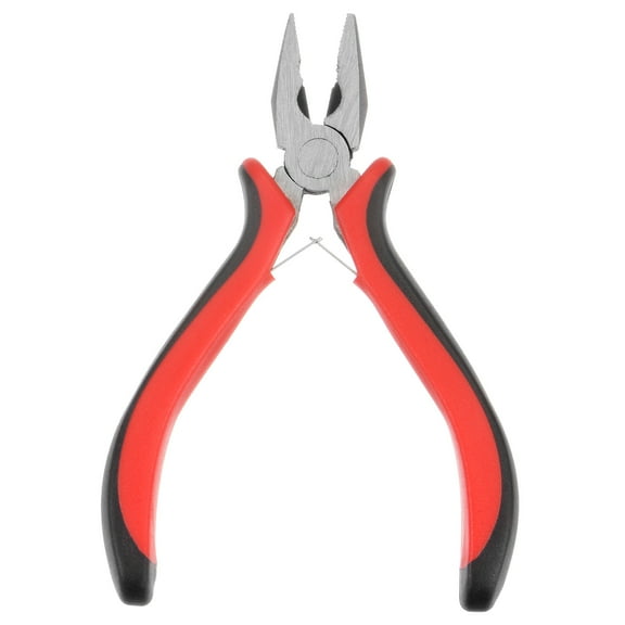 Uxcell Mini Lineman's Pliers 4.5" Combination Precision Pliers with Plastic Handle for DIY Crafts
