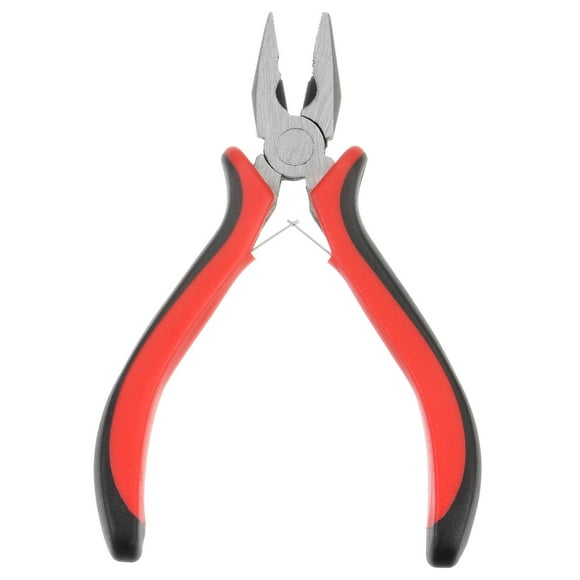 Unique Bargains Mini Lineman's Pliers 4.5' Combination Precision Pliers with Plastic Handle for DIY Crafts Jewelry Making