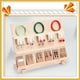 thumbnail image 4 of Estante de exhibición de joyería Qarigey 3 capas madera, 4 of 6
