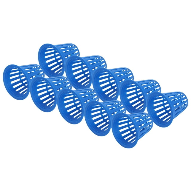 Planting Mesh Cup, Reusable Multipurpose 10PCS Planting Basket for Hydroponic for Garden Red,Blue