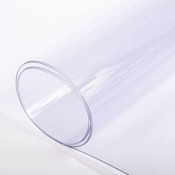 Clear Vinyl Sheeting 15 Mil - 4'6" x 30' - Durable Vinyl Plastic Sheet for Storm Windows, Covering, Protection, Tablecloth Protector
