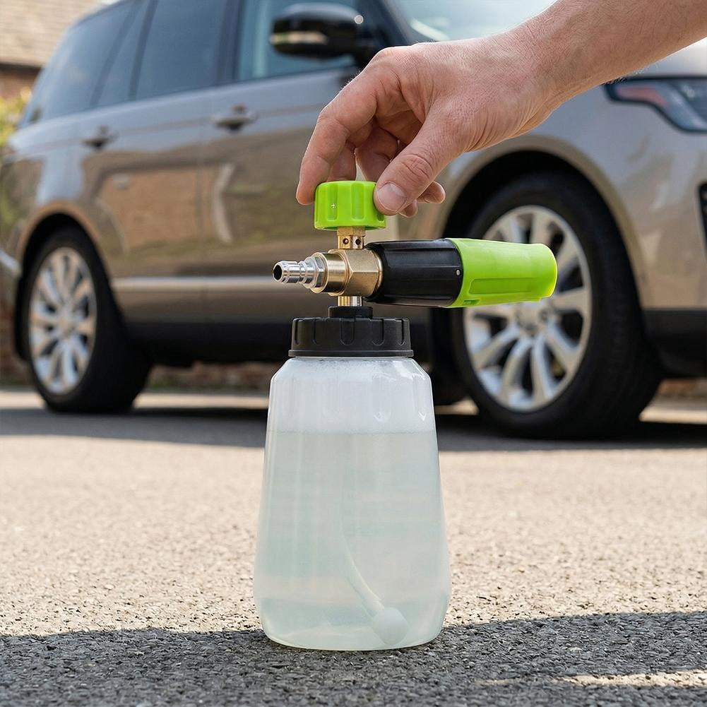Foam Cannon Sprayer for Garden Hose – Self-Locking Pressure Washer Attachment, Adjustable Snow Foam Lance for Patio & Car