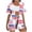 1-White, variant on SELONE 2 Piece Sets for Women 4th of July Stars and Stripes Matching Sets Cover Up and Short Red White and Blue Wear