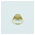 thumbnail image 5 of Oval Shiny Signet Unisex Adult Ring 10K Yellow Gold, 2.37Gr - GOLDUM NYC, 5 of 8