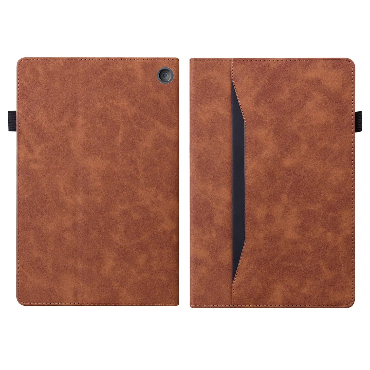 Uucovers Case For All New Amazon Fire 7 Tablet Case Only Compatible With 12th Generation 22 Release Premium Pu Leather Wallet Smart Cover With Kickstand Elastic Fixing Band Pen Holder Red