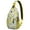 Lightweight, variant on Tropical Banana Pattern Travel Sling Backpack, Lightweight and Durable Crossbody Bag with Cute Kawaii Yellow Fruit Print and Funny Cartoon Design
