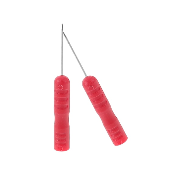 2Pcs Test Back Probe Pin 0.7mm Wire Piercing Probe Pin Insulation Non-Destructive Stainless Steel Pin Multimeter Probes for Car Voltage Tester Red