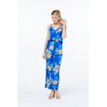thumbnail image 4 of Combinaison Hawaïenne à Bretelles avec Poches pour Femmes en Bleu Hibiscus m, 4 of 5