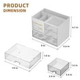 thumbnail image 4 of Organizador de escritorio Marbrasse, 20 x 14 x 16 cm, 3 cajones, color blanco, 4 of 7
