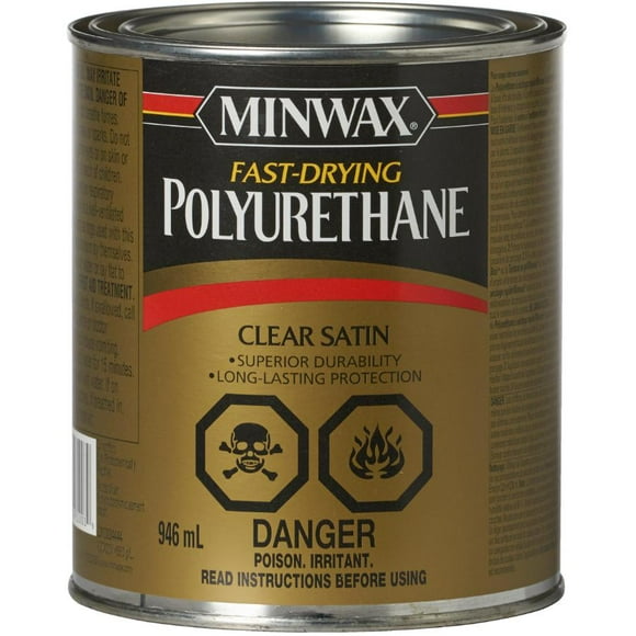 Fast Drying Polyurethane Finish - Clear Satin, 946 ml