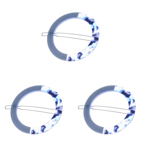 3 Pieces Hair Pin Clips Blue Snap Polarized Sunglasses Women Miss