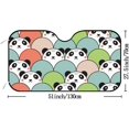 thumbnail image 2 of Car Windshield Sunshade Blocks Cute Panda Colorful Sun Visor Protector Foldable Sun Shield For Vehicle Car Truck SUV Van 55x27.5 inches Keep Vehicle Cool, 2 of 6