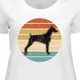 thumbnail image 4 of Inktastic Doberman Dog Retro Sunset Women's Plus Size T-Shirt, 4 of 5