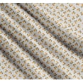 thumbnail image 3 of Soimoi White Cotton Cambric Fabric Stripe & Orange Fruits Print Fabric by Yard 56 Inch Wide, 3 of 7