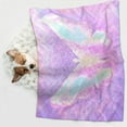 thumbnail image 6 of Rocae Purple Sparkling Butterfly for Pet Blanket Dog Blanket Cat Blanket Soft Sleep for Small Medium Pet-Small, 6 of 8